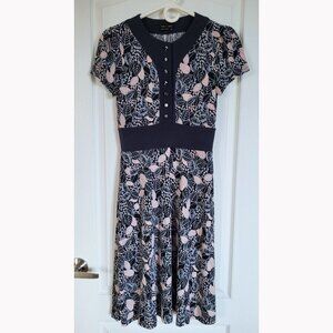 Max and Cleo A-line Foliage Dress